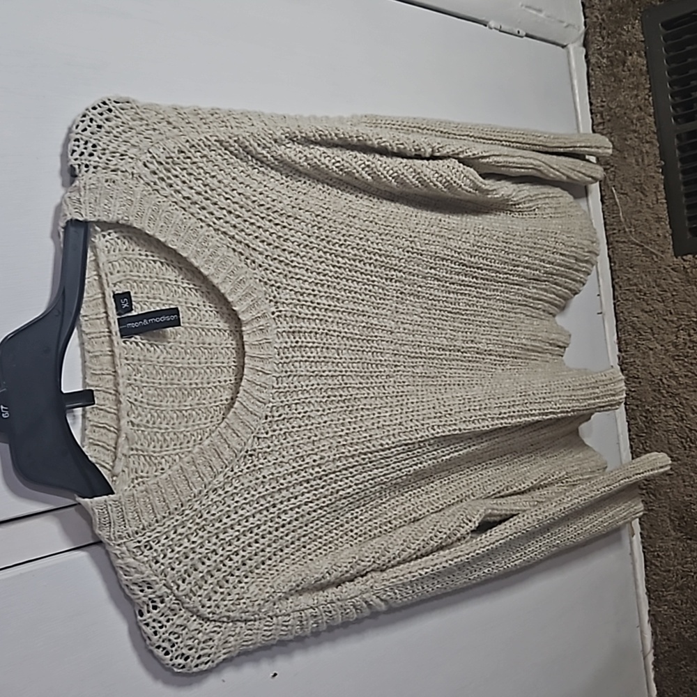 Moon and Madison Light Tan Sweater